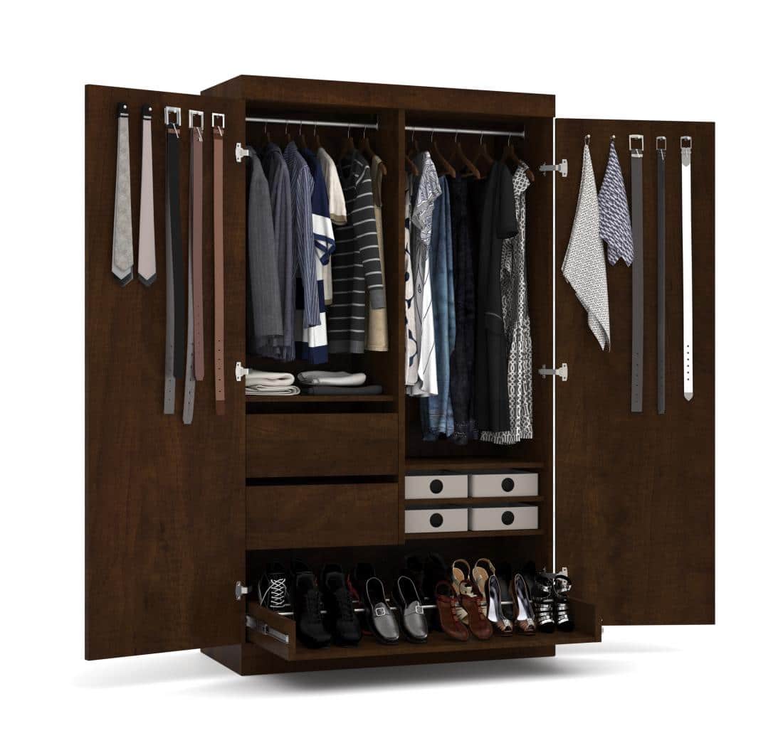 Pur 49 Wardrobe With Pull Out Shoe Rack Bestar