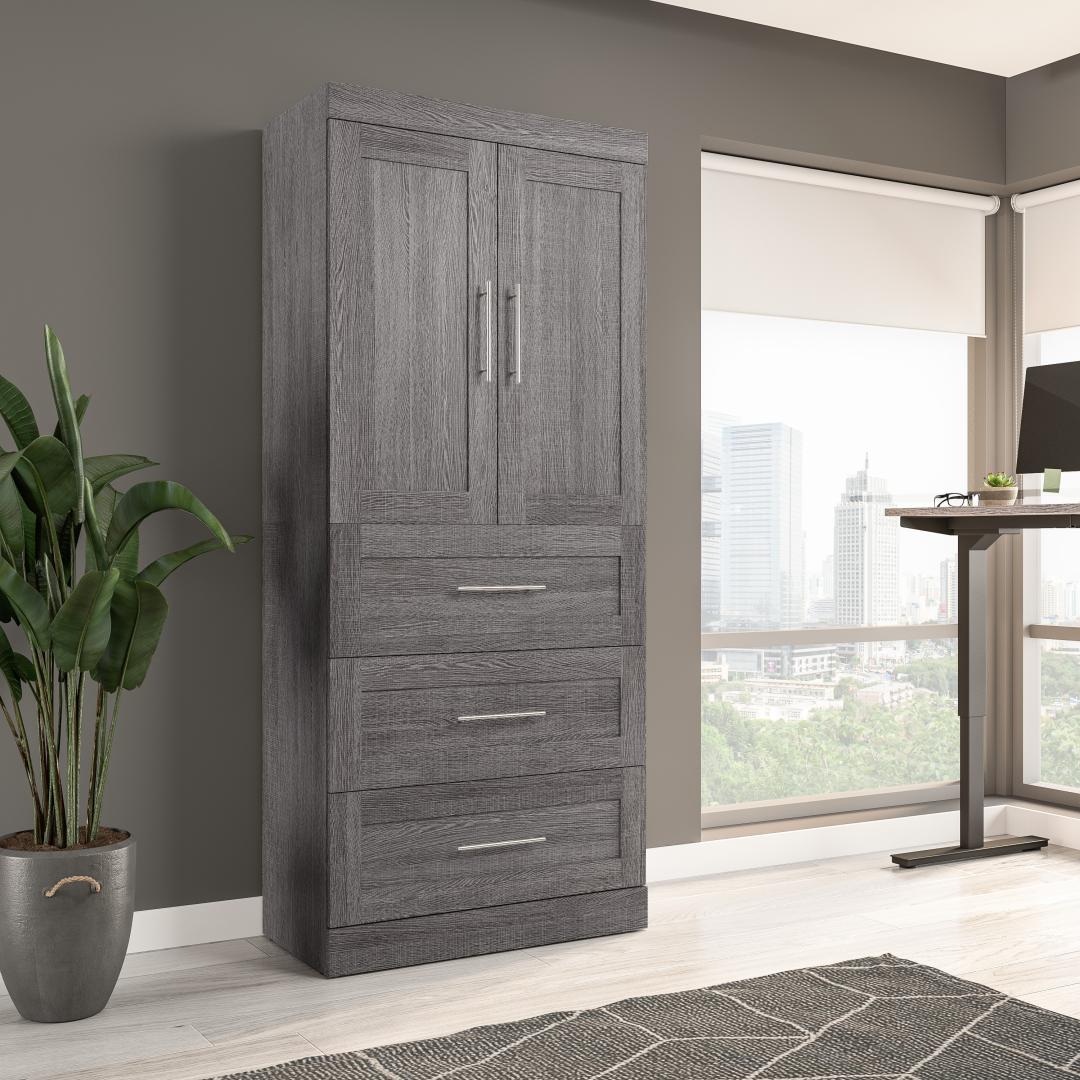 Armoire-penderie 36L avec tiroirs