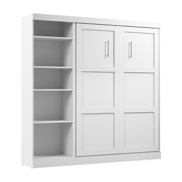 Lit escamotable deux places (double) avec unité de rangement (84L)
