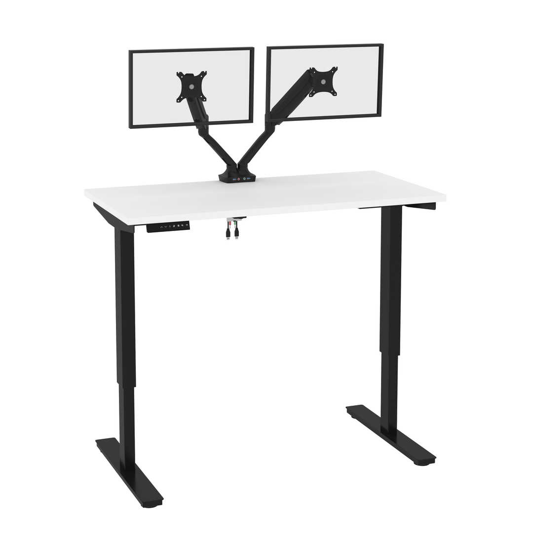 48W x 24D Standing Desk with Dual Monitor Arm