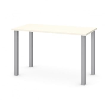 Table de bureau 24“ x 48“ avec pattes de métal carrées