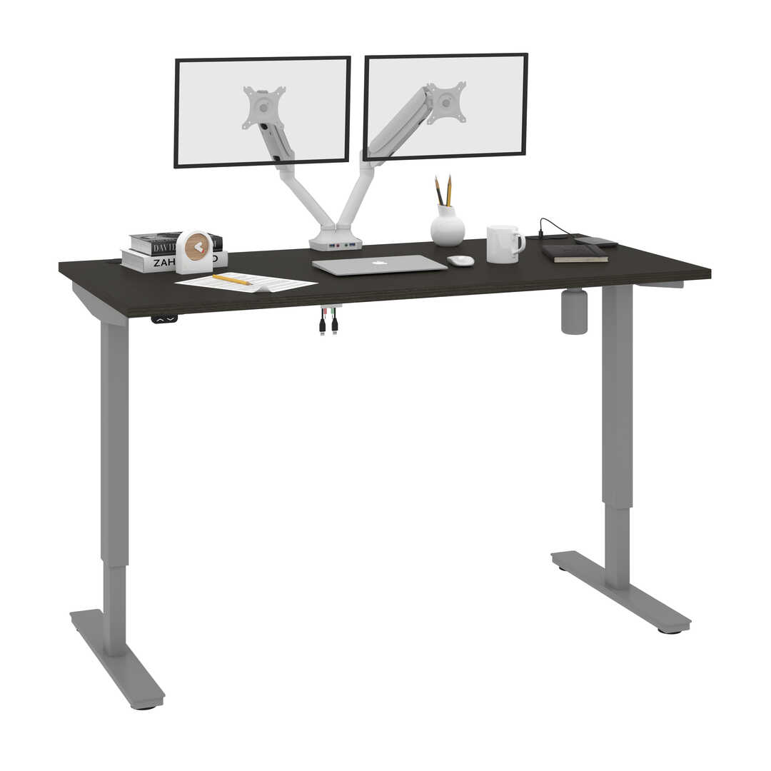 60W x 30D Standing Desk with Dual Monitor Arm 60W x 30D Standing Desk with Dual Monitor Arm