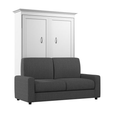 Lit double escamotable (deux places) et un sofa