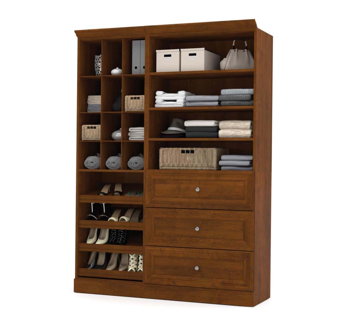 61W Closet Organizer System with Drawers