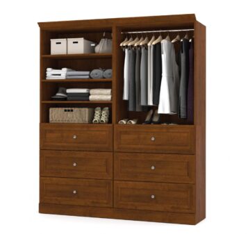 72W Closet Organizer with Drawers