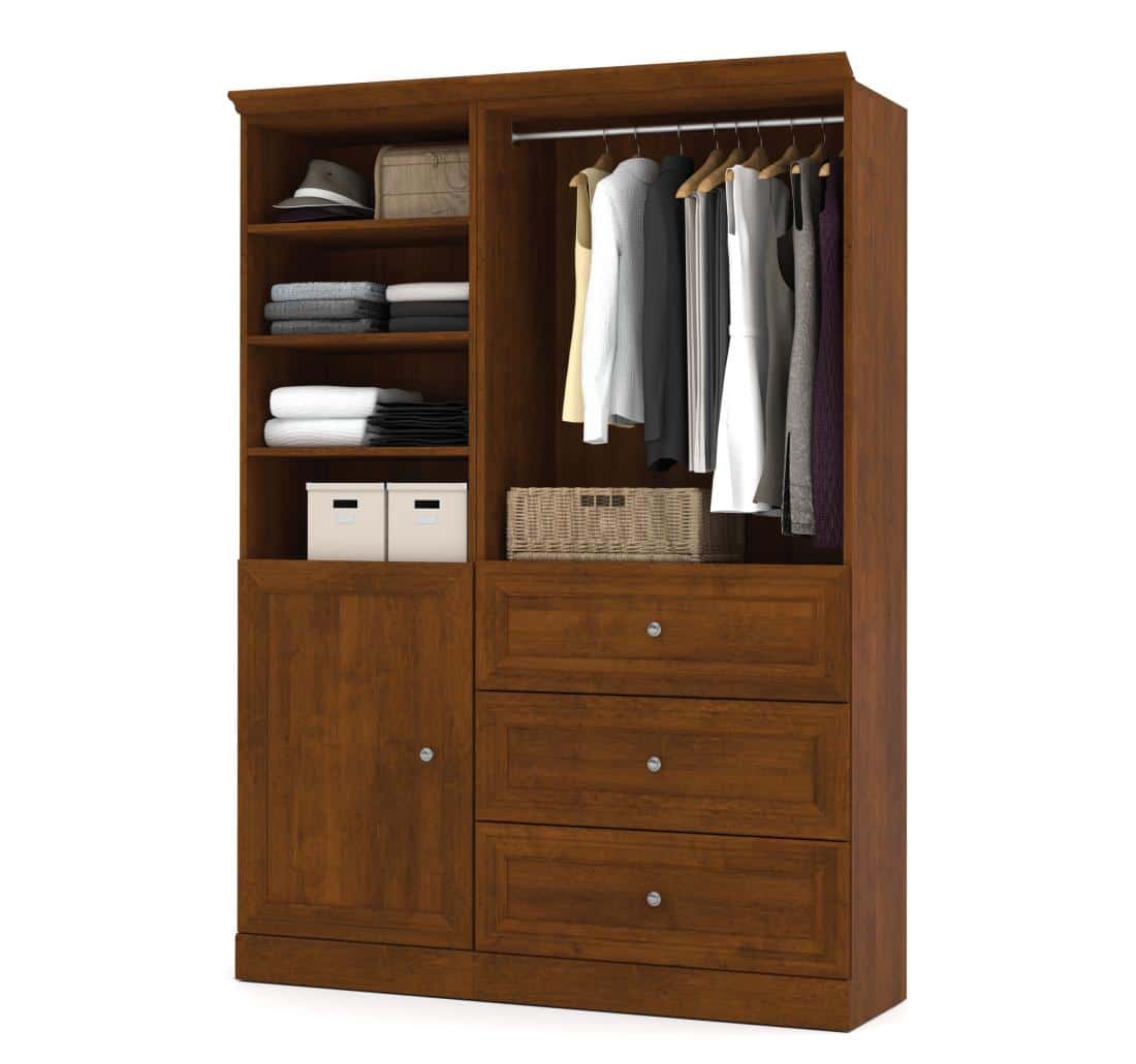 Système de rangement de garde-robe avec portes 61L