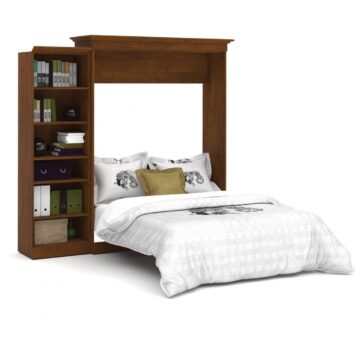 Lit queen escamotable (grand lit) et une unité de rangement (92“)
