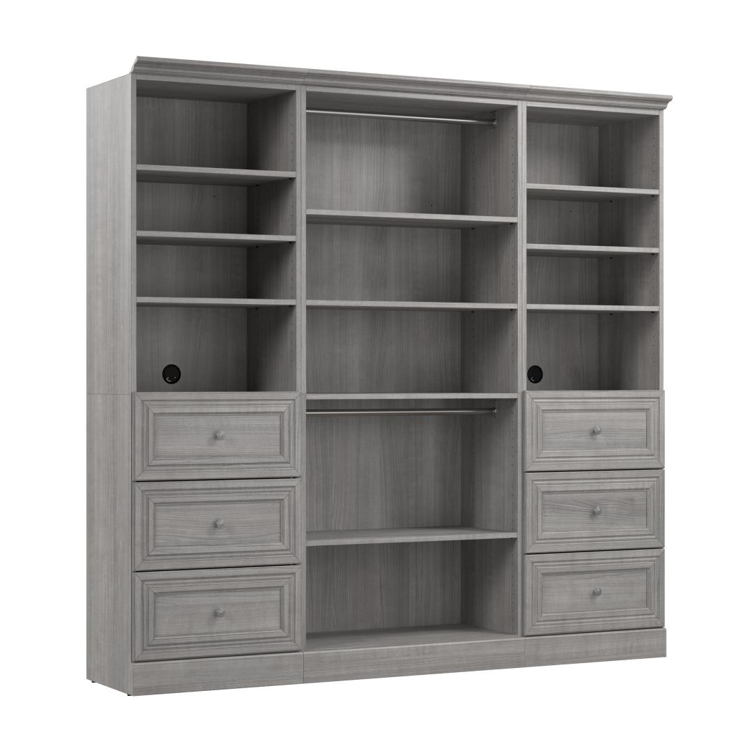 86W Closet Organizer with Drawers