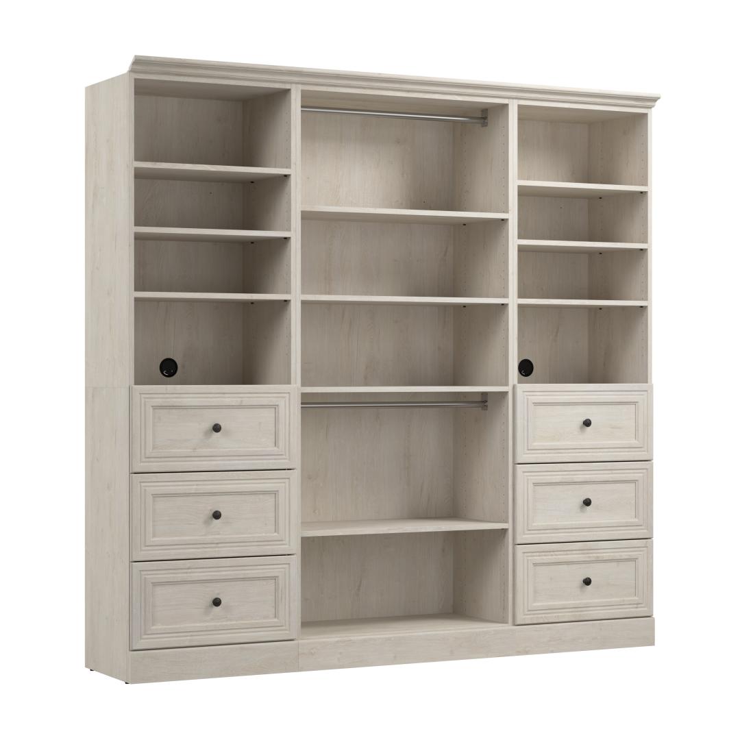 86W Closet Organizer with Drawers