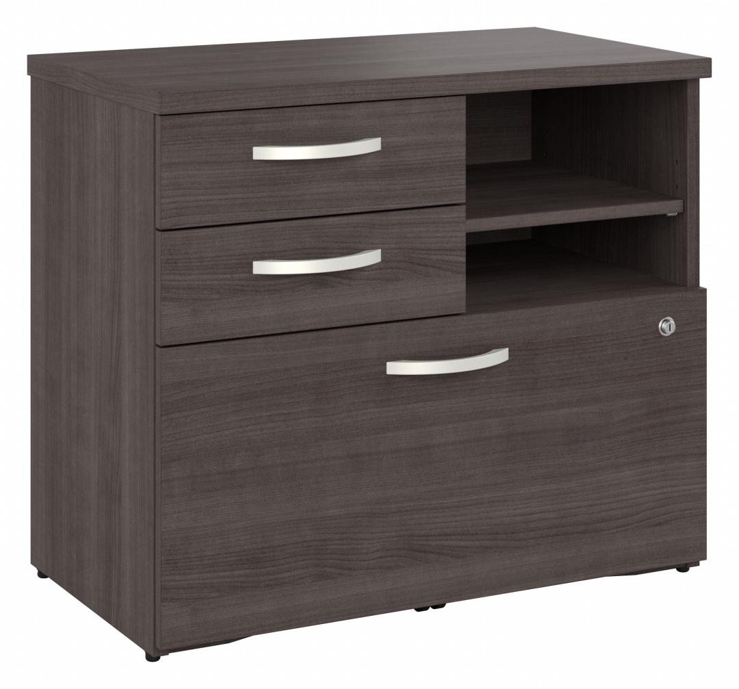 Office Storage Cabinet with Drawers and Shelves