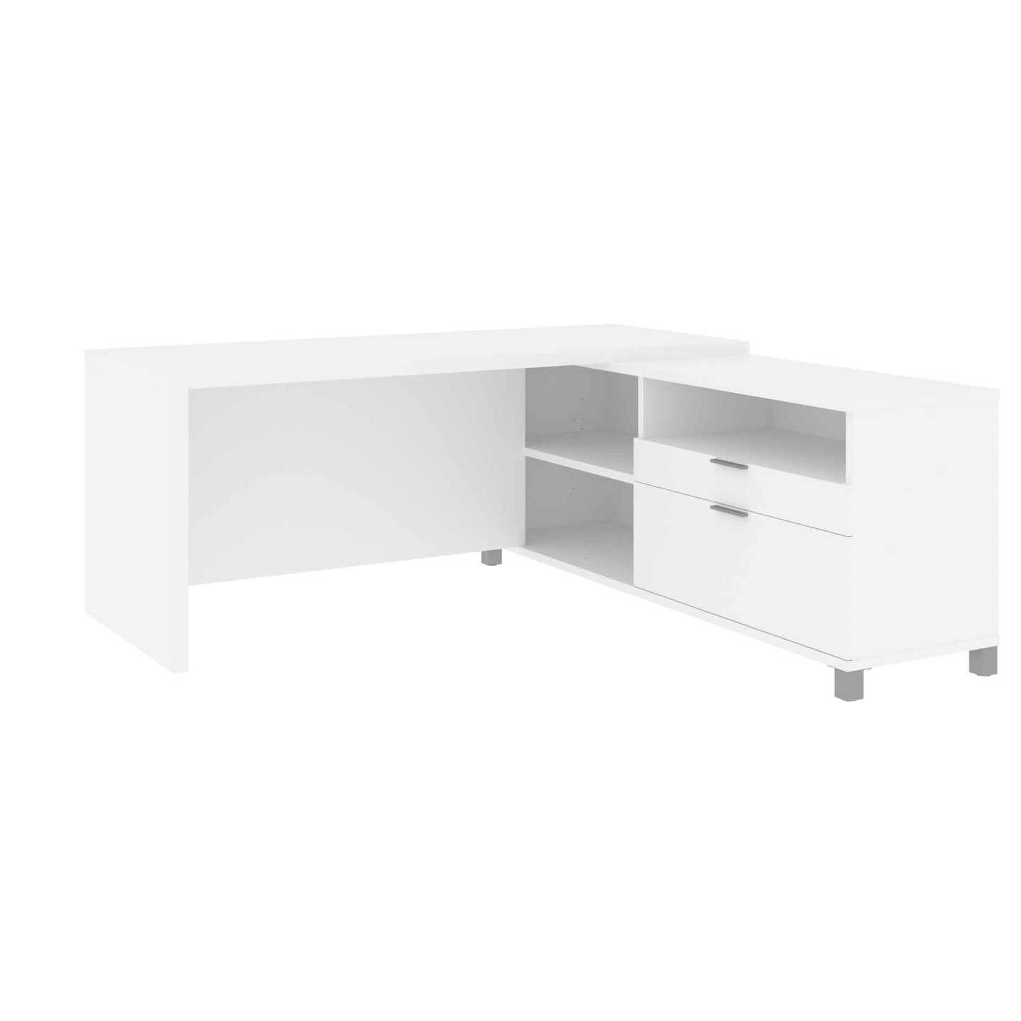 Bestar Kit Bureau-L Pro-Linea blanc